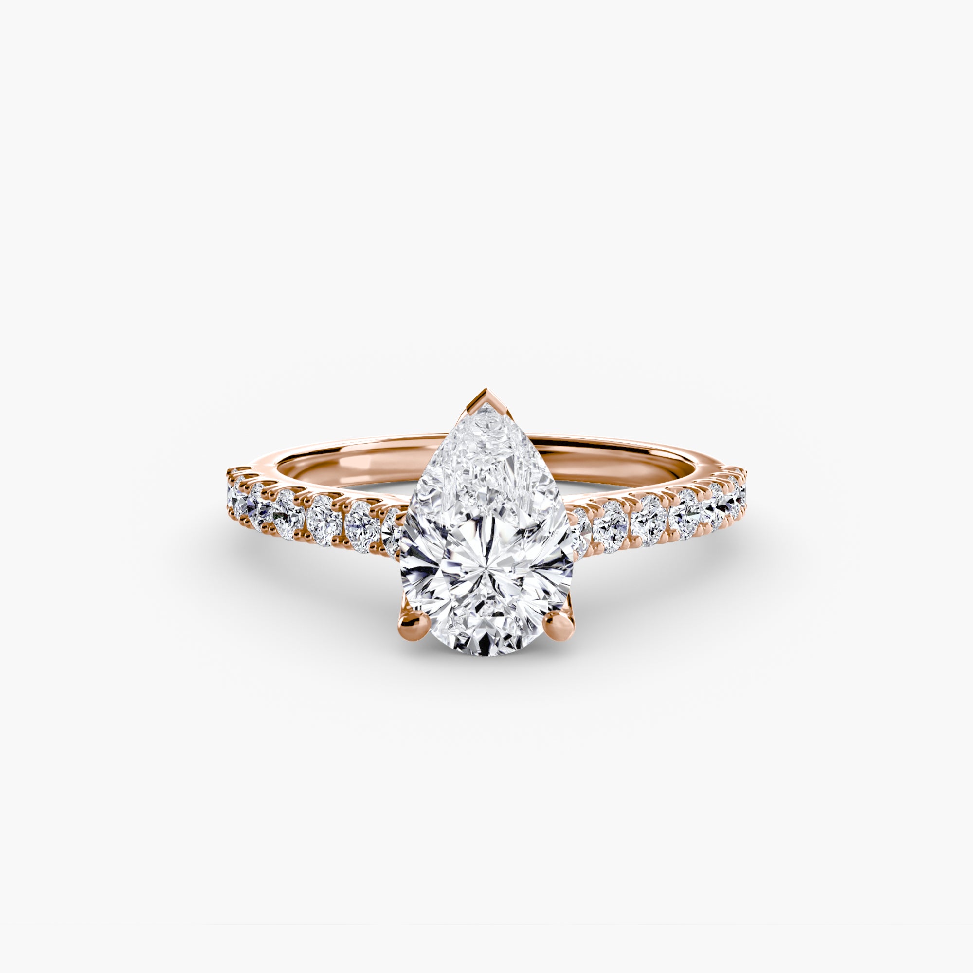 Gabriella Solitaire Diamond Ring with Side Stones