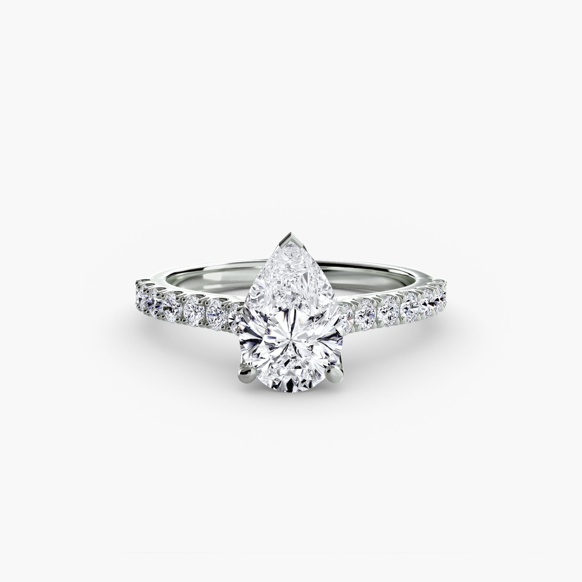 Gabriella Solitaire Diamond Ring with Side Stones