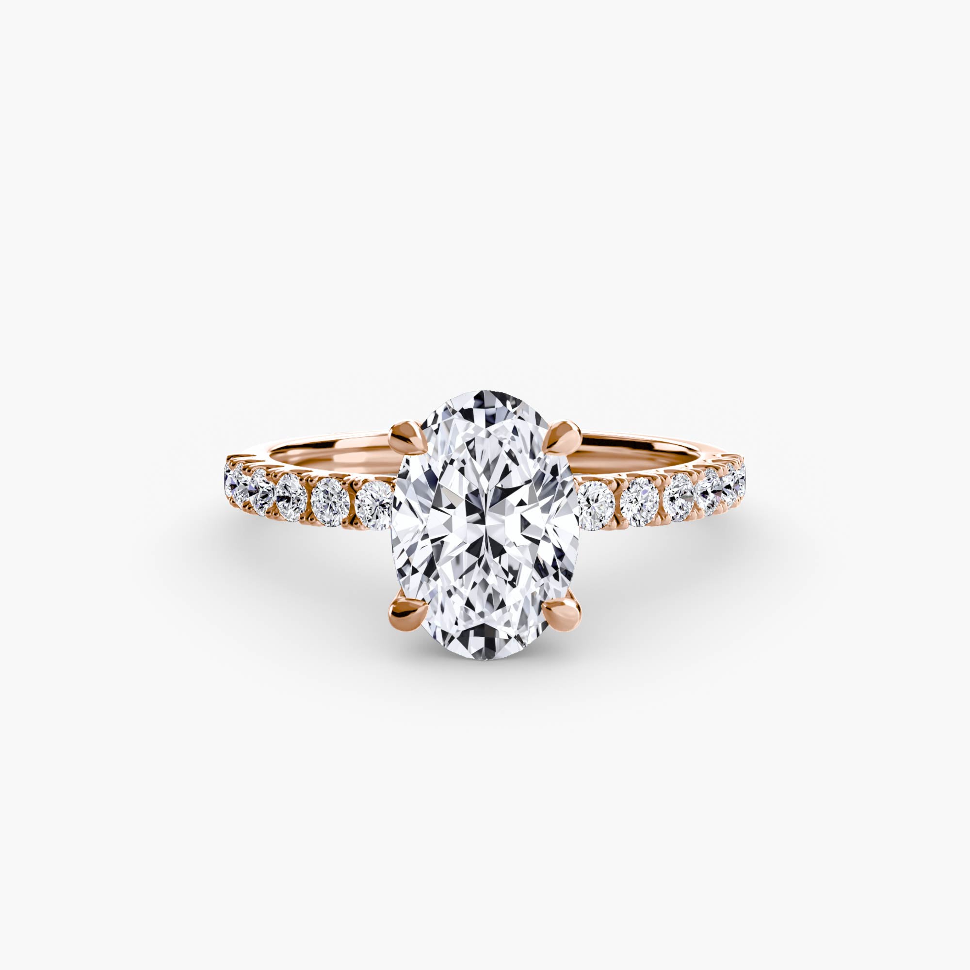Jacqueline Solitaire Diamond Ring with Side Stones