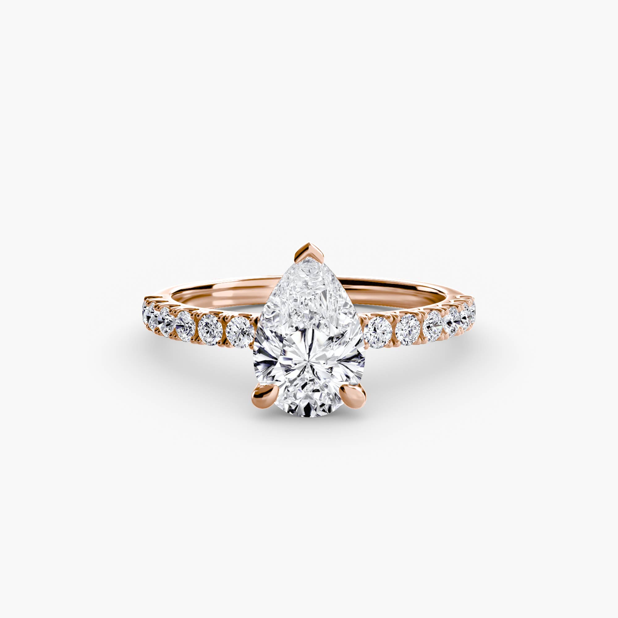Jacqueline Solitaire Diamond Ring with Side Stones