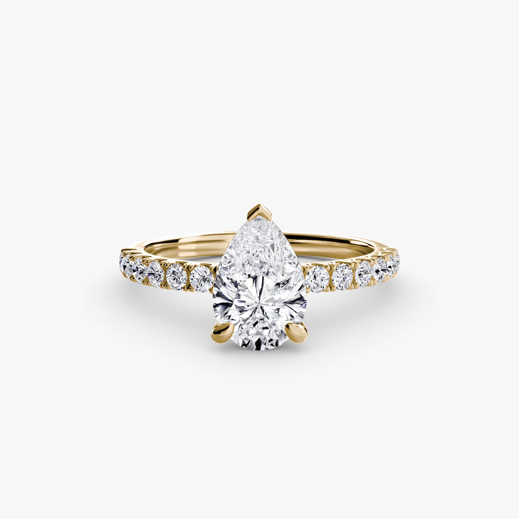 Jacqueline Solitaire Diamond Ring with Side Stones
