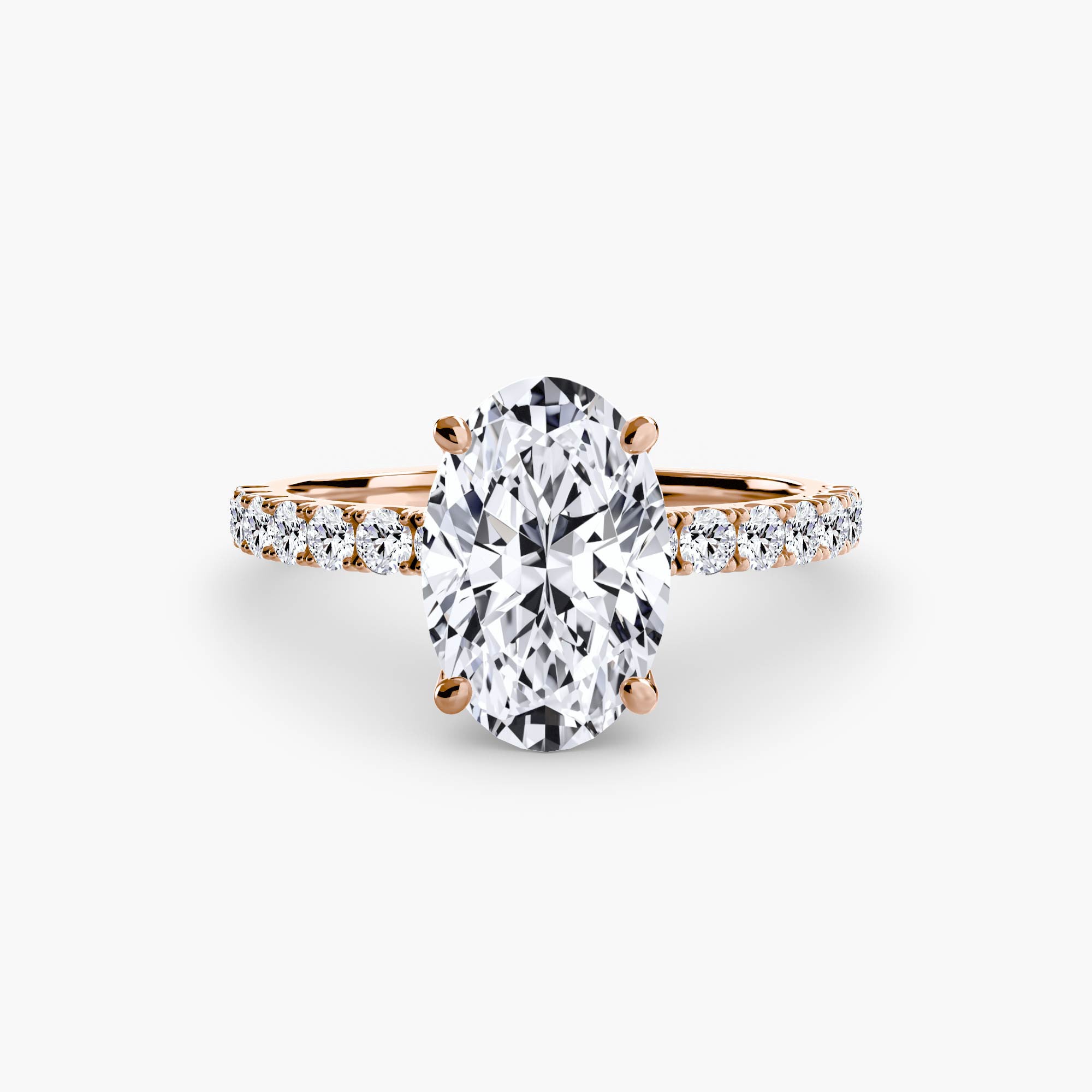 Emilia Solitaire Diamond Ring with Side Stones