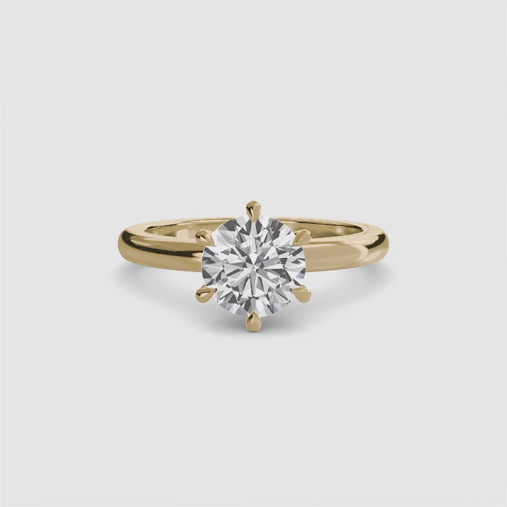 Bianca Solitaire Diamond Ring