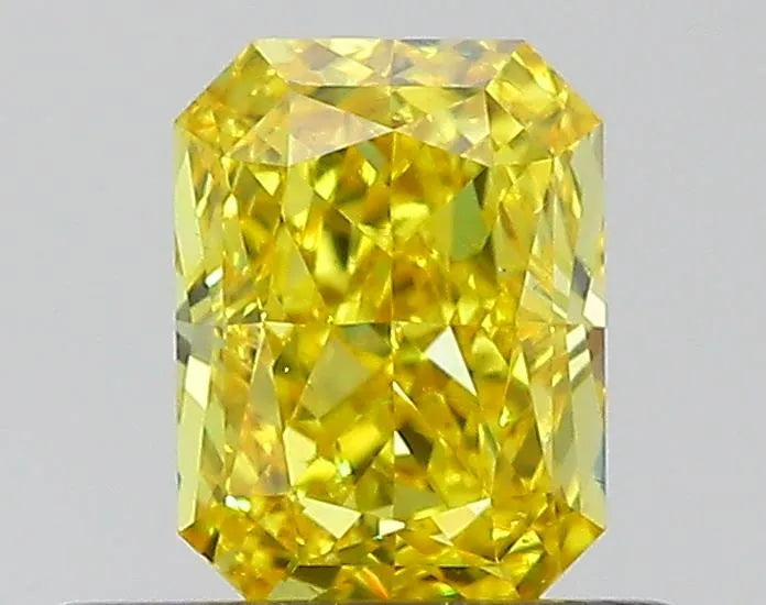 0.50ct Radiant Natural Diamond (Colour Fancy Vivid Yellow, Clarity VS2, GIA Certified)