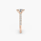 Bianca Solitaire Diamond Ring with Side Stones