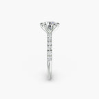 Bianca Solitaire Diamond Ring with Side Stones