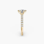 Bianca Solitaire Diamond Ring with Side Stones