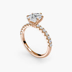 Bianca Solitaire Diamond Ring with Side Stones