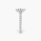 Bianca Solitaire Diamond Ring with Side Stones