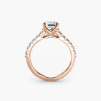 Gabriella Solitaire Diamond Ring with Side Stones