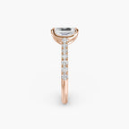 Gabriella Solitaire Diamond Ring with Side Stones