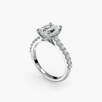 Gabriella Solitaire Diamond Ring with Side Stones