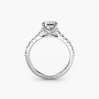 Gabriella Solitaire Diamond Ring with Side Stones