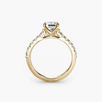 Gabriella Solitaire Diamond Ring with Side Stones