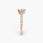Gabriella Solitaire Diamond Ring with Side Stones