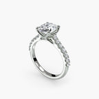 Gabriella Solitaire Diamond Ring with Side Stones