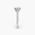 Gabriella Solitaire Diamond Ring with Side Stones