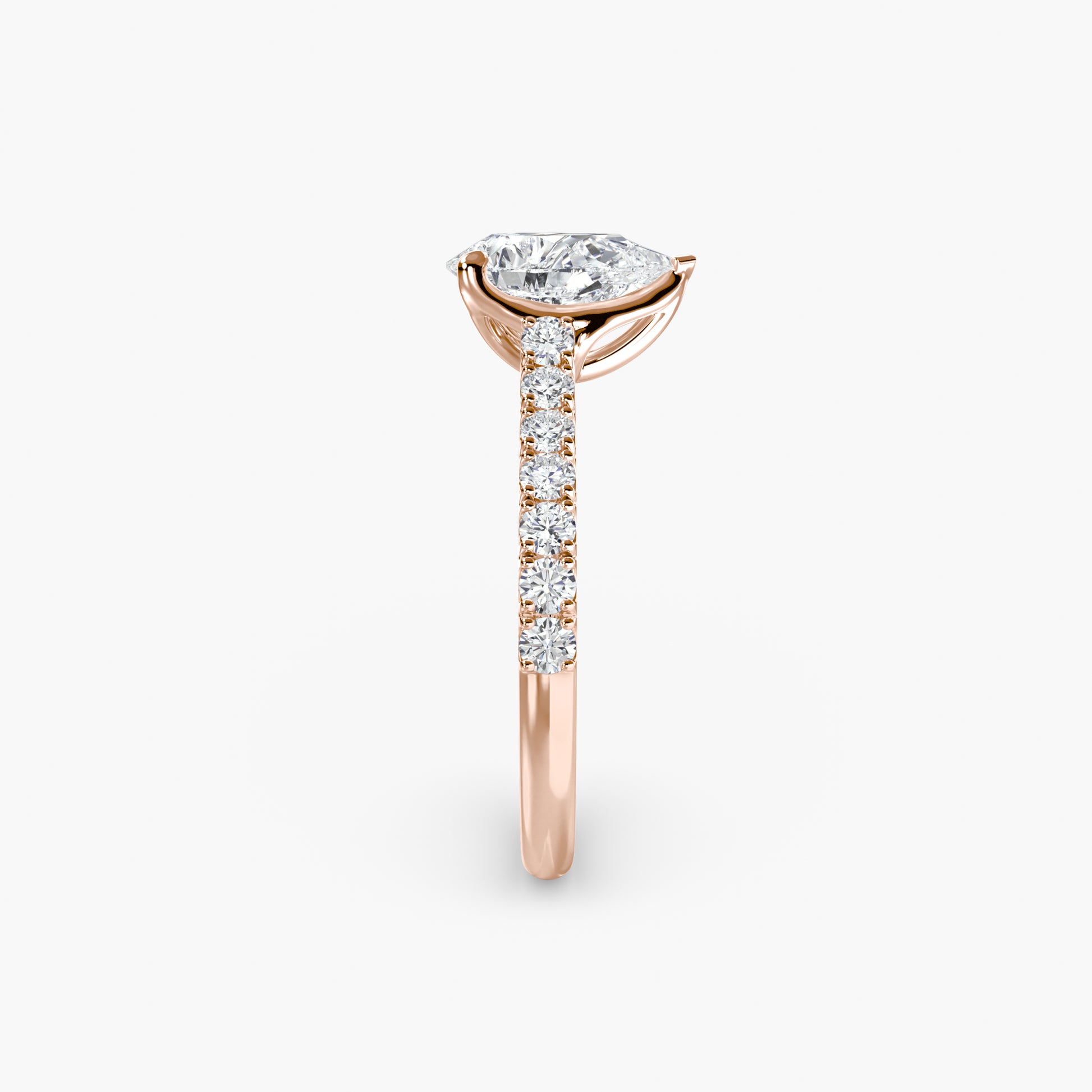 Gabriella Solitaire Diamond Ring with Side Stones