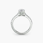 Gabriella Solitaire Diamond Ring with Side Stones