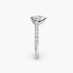 Gabriella Solitaire Diamond Ring with Side Stones