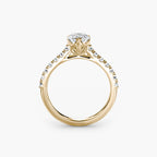 Gabriella Solitaire Diamond Ring with Side Stones