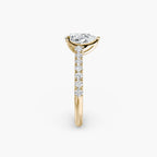 Gabriella Solitaire Diamond Ring with Side Stones