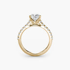 Gabriella Solitaire Diamond Ring with Side Stones
