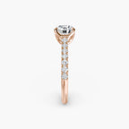Gabriella Solitaire Diamond Ring with Side Stones