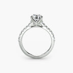 Gabriella Solitaire Diamond Ring with Side Stones