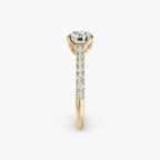 Gabriella Solitaire Diamond Ring with Side Stones