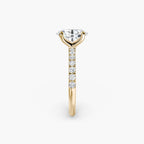 Jacqueline Solitaire Diamond Ring with Side Stones