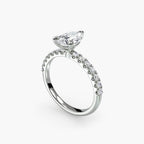 Jacqueline Solitaire Diamond Ring with Side Stones