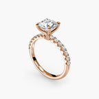 Jacqueline Solitaire Diamond Ring with Side Stones
