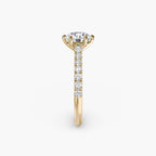 Caterina Solitaire Diamond Ring with Side Stones