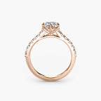 Caterina Solitaire Diamond Ring with Side Stones