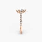 Caterina Solitaire Diamond Ring with Side Stones