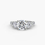 Three-Stone with Pavé Band 3