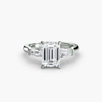 Three-Stone Ring (Baguette Side Stones)