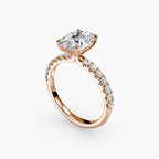 Emilia Solitaire Diamond Ring with Side Stones
