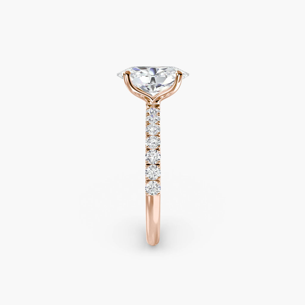 Emilia Solitaire Diamond Ring with Side Stones