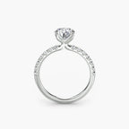 Emilia Solitaire Diamond Ring with Side Stones