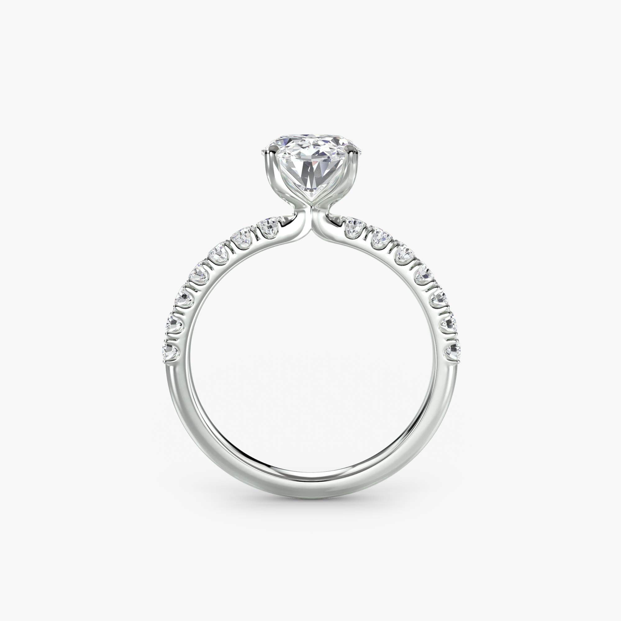 Emilia Solitaire Diamond Ring with Side Stones