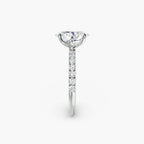 Emilia Solitaire Diamond Ring with Side Stones