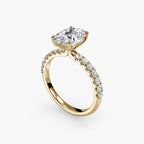 Emilia Solitaire Diamond Ring with Side Stones