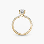 Emilia Solitaire Diamond Ring with Side Stones