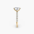 Emilia Solitaire Diamond Ring with Side Stones