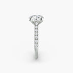 Adelina Solitaire Diamond Ring with Side Stones
