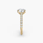 Adelina Solitaire Diamond Ring with Side Stones