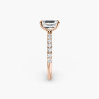 Emilia Solitaire Diamond Ring with Side Stones