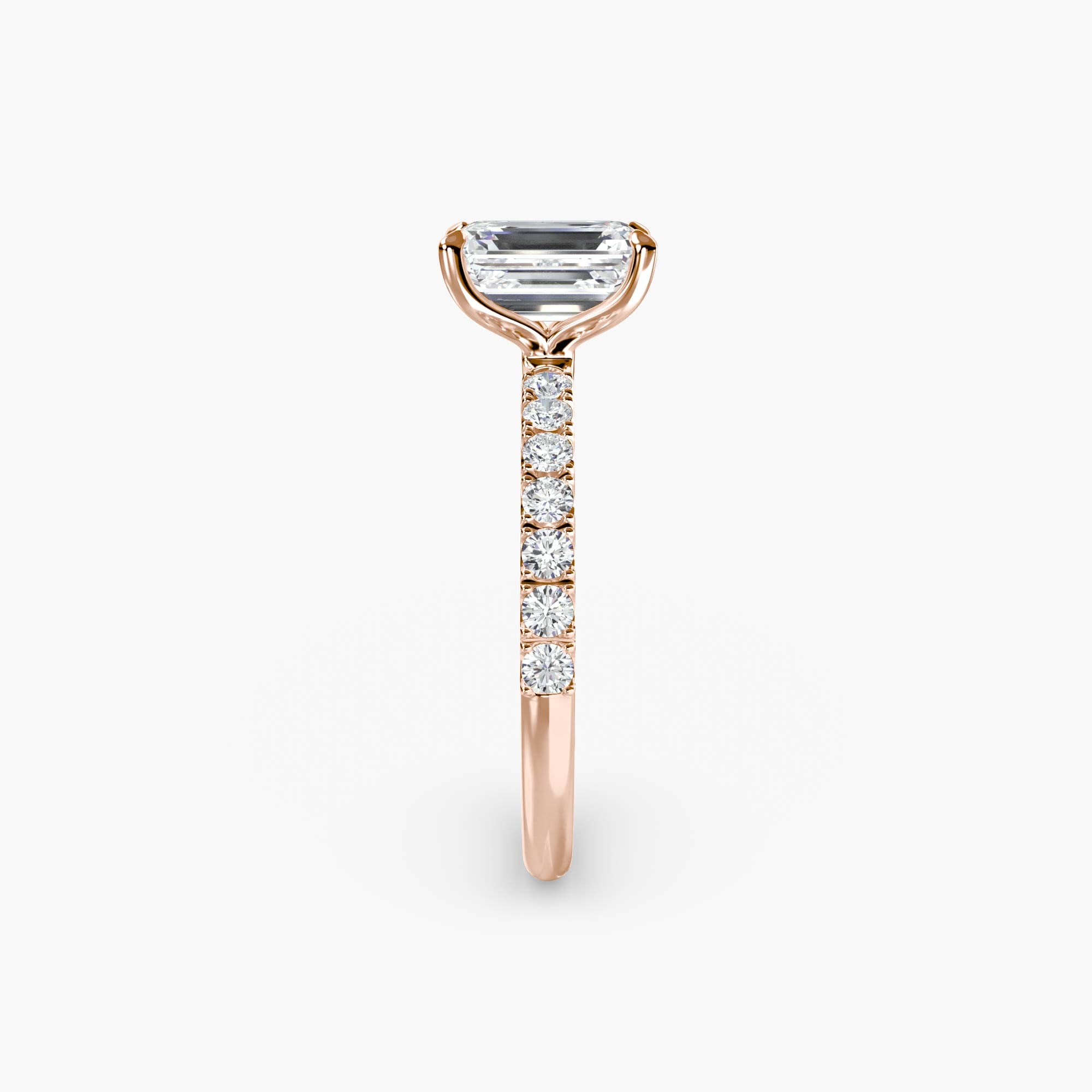 Emilia Solitaire Diamond Ring with Side Stones